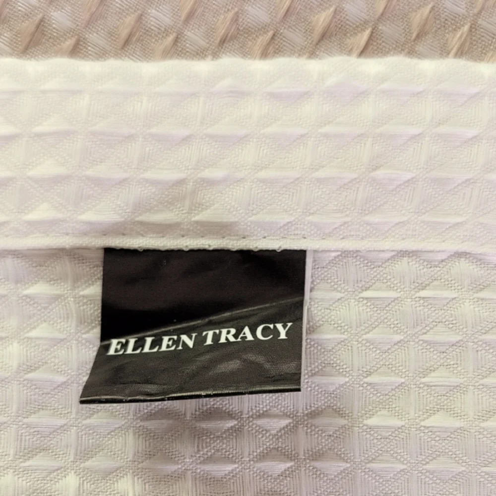 Ellen Tracy Diamond Ombre Pattern Shower Curtain NWT